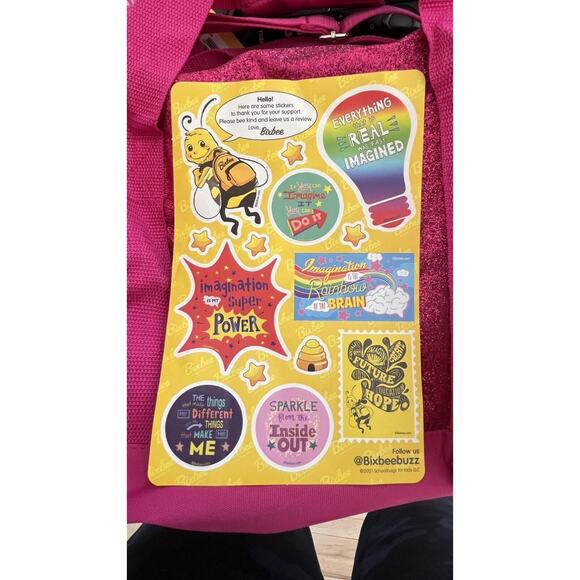 Bixbee Kids' Sparkalicious Bling Dance/Sports/Gymnastic Raspberry Lrg Duffle Bag - Picture 11 of 16